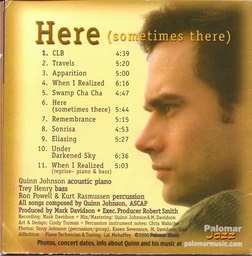 Here (sometimes there) back cover